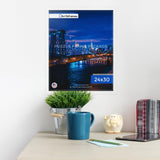 ArtToFrames 24x30 INCH/61x76.2 CM White Frame for 1000 piece Puzzles.This 1.25 Inch Custom MDF Puzzle Frame is White - Comes with Economy Acrylic (Puzzle5179-24x30) ArtToFrames