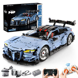 Remote Control Car Building Kit, 1:10 M4 Champion Racing Car Building Blocks and Challenge Construction Toys, Gift for Technical Enthusiasts Adults&Boys Age 14+, with Motors Light Battery (2280PCS) MOCBROPCS