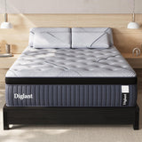 DIGLANT King Mattress, 14Inch Medium King Hybrid Mattress,Cooling Gel Memory Foam & 7-Zone Individual Pocket Springs, King Size in Box for Supportive & Pressure Relief,76 x 80 DIGLANT