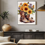 AIBOERL Diamond Art Kits for Adults,Sunflower Special Shaped Diamond Painting Kits 5D,Full Drill DIY Crafts Diamond Painting Kit Adult for Home Decor Gift Diamond Dots 11.8x15.7inch AIBOERL