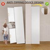 pozdeg Tall Bathroom Storage Cabinet, 67" H Metal Kitchen Pantry Cabinet with 2 Doors and 4 Adjustable Shelves, Space Narrow Bathroom Organizer for Kitchen, Living Room, Home Office pozdeg