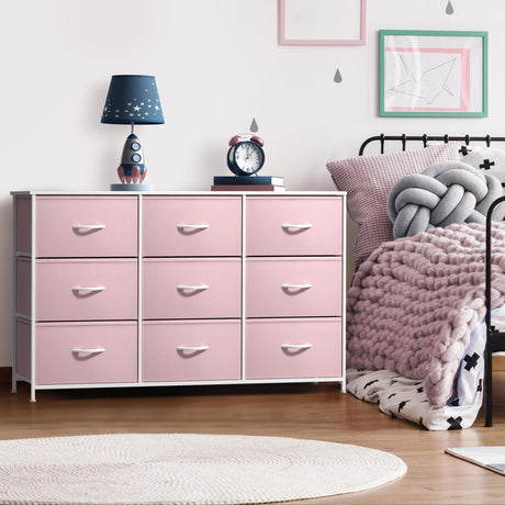 Sorbus Kids Dresser with 9 Drawers - Storage Unit Organizer Chest for Clothes - Bedroom, Kids Room, Nursery, & Closet Sorbus