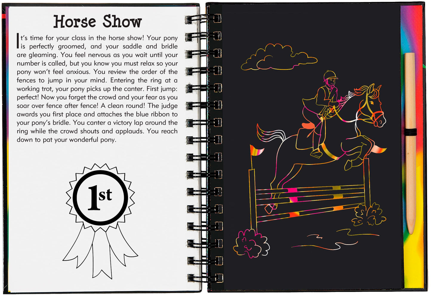 Scratch & Sketch Horses (Trace-Along)