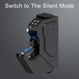 VERPROOF Gun Safe Quick Access Handgun Firearm Safes for Pistols Drop Down Single Gun Safety for Nightstand Wall Mount Bedside Desk Vehicle Bed Personal Safe with Keypad Lock and Key Lock VERPROOF