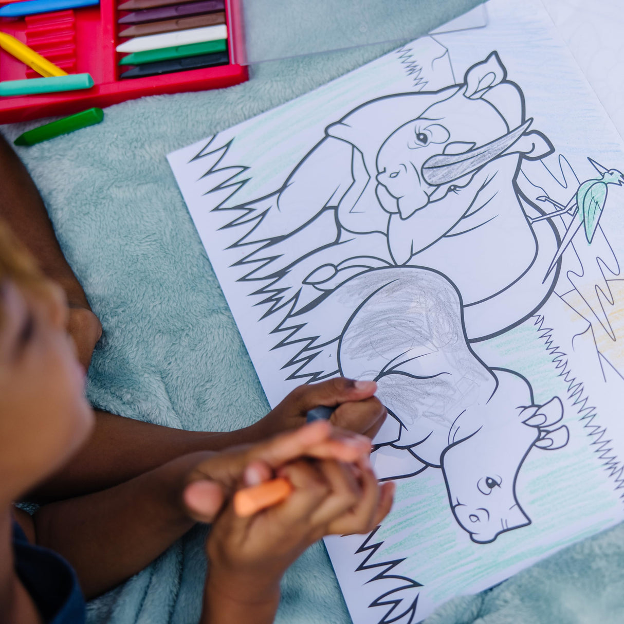 Melissa & Doug Jumbo Coloring Pad (11 x 14 inches) - Animals, 50 Pictures - Animal Coloring Book, Art Paper For Kids Painting And Drawing Melissa & Doug