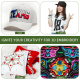 Innconee 20 Pcs 3mm Embroidery Foam EVA Foam Sheets for 3D Embroidery Arts and Crafts, DIY Projects, Hand Sewing, Quilting, Hats, Cosplay Costumes, Pillows(White, Black,6 x 9 Inch) Innconee