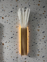 Artificial Eucalyptus with LED Lights Wall Planters Rustic Wall Decor with Lights Wall Sconces Fake Vines for Room Decor Home Bedroom Living Room Bathroom Hanging Vase for Dried Flowers Faux Plants Comtelek