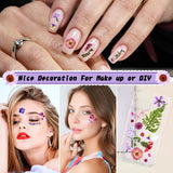 Nuanchu 167 Pcs Real Dried Pressed Flowers Natural Dried Flowers Colorful Dry Daisy Flowers Mixed Dried Flowers for DIY Candle Resin Nails Jewelry Pendant Crafts Floral Art (Purple) Nuanchu