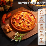 Roshtia 12 Pcs Pizza Peel, 17 x 12 Inches Wooden Pizza Peels for Making Pizza Wooden Pizza Paddle with Handle Hanging Pizza Cutting Board Spatula Paddle for Bread Cheese Kitchen (Acacia Wood) Roshtia