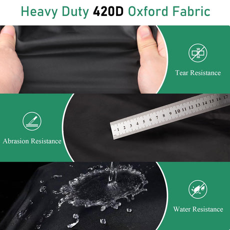 Safipotts Outdoor Sauna Cover, Heavy Duty Waterproof Sauna Cover for HEATWAVE Radiant Wood Infrared Home Sauna,(Black, only cover) (48.8"x42.5"x74.8") Safipotts