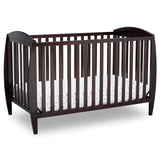Delta Children Taylor 4-in-1 Convertible Baby Crib, Easy to Assemble, Sustainable New Zealand Wood, JPMA Certified, Dark Chocolate Delta Children