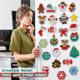 ZYNERY 24 Pcs Diamond Painting Magnets, Diamond Art Magnets, Mini Diamond Painting Kits, Refrigerator Magnets, 5D Diamond Painting Kits for Adults DIY Crafts Home Decor Gift (Christmas Theme) ZYNERY