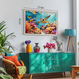 takfot Puzzles for Adults 1000 Pieces - Ocean Beach Sea Turtle Coral - 1000 Piece Puzzles with Letters on Back - Jigsaw Puzzles 1000 Pieces for Fun Game Nights - 27.6" L X 20.5" W, 1:1 Poster takfot