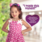 Headband Making Kit for Girls - Make Your Own Fashion Headbands for Kids - DIY Hair Accessories Set - Arts & Crafts Easter Gift for Ages 5-12 Year Old Girl - Little Children's Art & Craft Gifts Pretty Me