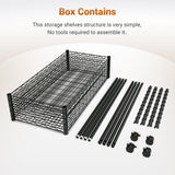 YSSOA Heavy Duty 5-Shelf Shelving Unit，2-Pack YSSOA