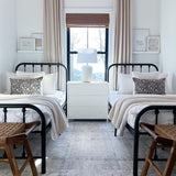 BOLUO White Nightstands Set of 2, Large Night Stand Fabric 3 Drawer Dresser for Bedroom Closet,Girls Modern BOLUO