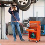 Danrelax 4-Drawers Rolling Tool Chest, Heavy Duty Tool Cart with Wheels, Tool Cabinet, Multi-Functional Tool Storage for Mechanics, Cold-Rolled Steel, Rolling Toolbox and Lockable Tool Box, Orange Danrelax