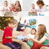 LELEMON Puzzles for Kids Ages 4-8 Vehicles Jigsaw Puzzles in a Metal Box for Kids Boys Girls 100 Pieces Fire Truck Ambulance Police Car Helicopter Aircraft Learning Educational Puzzles LELEMON