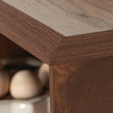 Sauder Willow Place Grand Walnut Cubby Display Bookcase Sauder