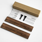 Alsonerbay 36 Inch Floating Shelves for Wall Storage, Wooden Wall Shelves Large Rustic Shelves for Bathroom, Living Room, Bedroom (2 Pack, Dark Brown) Alsonerbay