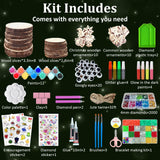 Kids Wooden Art Kit - Wooden Crafts for Kids Ages 5-12, Bracelet Making Kit Toys, Halloween Christmas Birthday Gifts for Girls Boys Teens, Creative Art for 5, 6, 7, 8, 9, 10, 11, 12 Year Old MAGETOYS