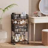 Art cart, 5 Tier Rolling Cart - Utility Cart with Storage Drawer and Wheels, Versatile Art & Craft Organizer for Home, Office, or Studio Ideal for Storing Brushes, Paints Homsorout