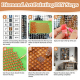 MAXBYE Deer Diamonds Painting Kits for Adults, Forest Deer Diamond Art Dots for Adults Beginners, 5D DIY Crystal Gem Art Painting with Diamonds Arts and Crafts for Wall Decor 12x16in MAXBYE