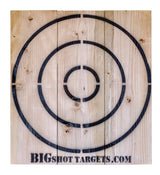 Wooden Throwing Target with Bottle Opener for Knives, Stars and Light Duty Axes BIGSHOT