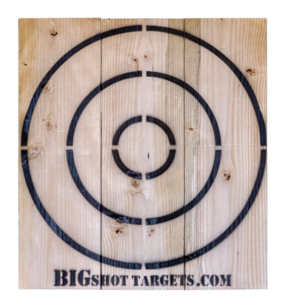 Wooden Throwing Target with Bottle Opener for Knives, Stars and Light Duty Axes