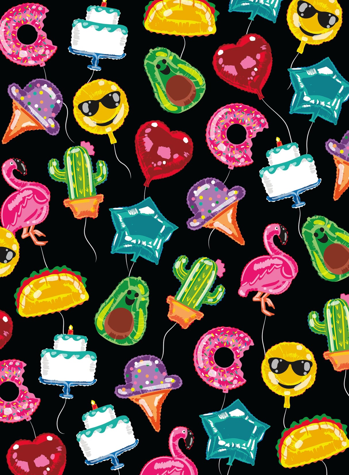 Ceaco - Glow in The Dark - Bountiful Balloons - 100 Piece Jigsaw Puzzle Ceaco