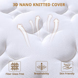 BedStory 14" Hybrid Twin Mattress in a Box, Gel Memory Foam Mattress with Pocket Spring, Medium Firm Mattress with Dual Brim Design for Support&Pressure Relieving&Motion Isolated Sleep, Made in USA BedStory