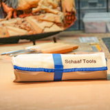 Schaaf Wood Carving Tools, 7pc Expansion Chisel Set with Canvas Case | Full Size Gouges for Beginners, Hobbyists and Professionals | Sharp, Quality-Tested CR-V 60 Steel Blades (Premium Hand Sharpened) Schaaf Wood Carving Tools