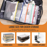 24pcs Mesh Zipper Pouch File Bags Puzzle Storage Bags, A3 17x12 Inches Large Reusable Zipper Pouches for Organizing Classroom Board Game Organization YOPCDJ