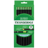 Ticonderoga Pencils, Wood-Cased Graphite, #2 HB Soft, Black (13953) (Pack of 6, 72 Count Total) Ticonderoga