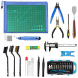 YEETIN 45 Pieces 3D Printer Tools Kit, 3D Printing Accessory Includes Deburring Tool, Digital Caliper, Art Knife Set, Tube Cutter, Storage Bag Suitable for 3D Print Removing, Cleaning, Finishing YEETIN