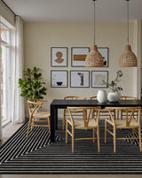 Latte&Fog 5x7 Area Rugs for Living Room Bedroom, Modern Abstract Washable Rug, Boho Non Slip Low Pile Carpet for Indoor Dining Room, Office, Dorm, Classroom, Farmhouse and Kids Room Latte&Fog