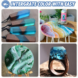 Deep Pour Epoxy Resin 51OZ, Shabebe 2024 Upgarde Epoxy Resin for 2-4" Pour Depths, Bubble Free & High-Gloss Art Resin, 2:1 Food Safe Casting Resin for DIY Molds, River Table,Wood,Bar Tops, Countertops Shabebe