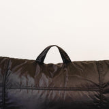 Big Joe Dorm Bean Bag Chair with Drink Holder and Pocket, Black Smartmax, Durable Polyester Nylon Blend, 3 feet Big Joe