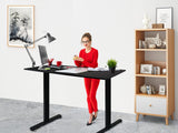 Lifetime Home Height Adjustable 48" Electric Standing Desk - Upgraded Ultra Durable Home Office Large Rectangular Computer or Laptop Sit Stand Workstation Table - 48 x 24 inches, Black Lifetime Home