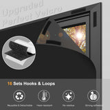 Blackout Curtains for Bedroom - 79" x 57" Portable Blackout Blinds Curtain for Any Windows -100% Blackout Shades Window Film -Temporary Blackout Shades for Baby Nursery,Dorm Room,Travel or Office Use EUHAMS