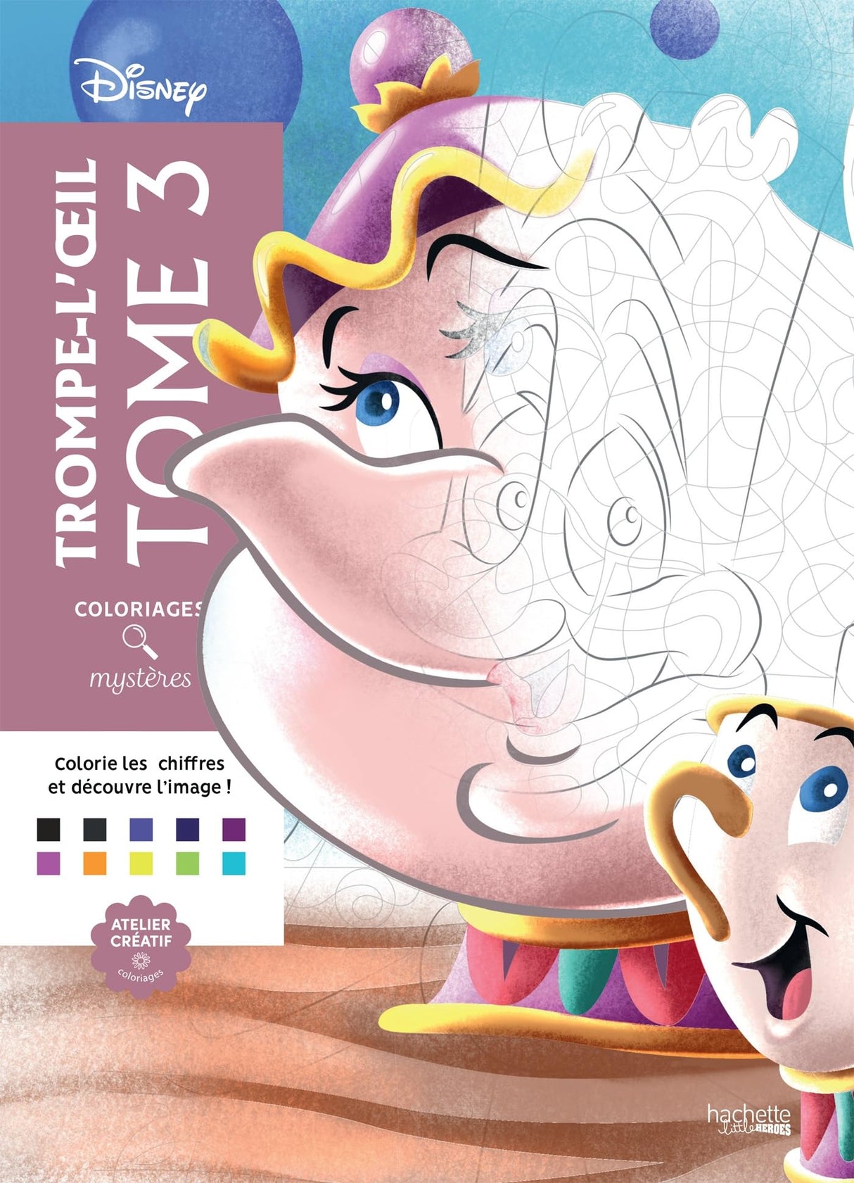 Coloriages mystères Disney - Trompe l'oeil Tome 3 WoodArtSupply