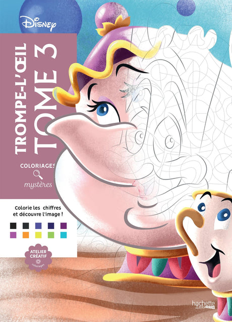 Coloriages mystères Disney - Trompe l'oeil Tome 3 WoodArtSupply