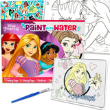 Disney Princess Paint with Water Set for Kids, Toddlers Age 3+ - Bundle with 36 Page Cute Cartoon Mess-Free Water Coloring Book for Ages 3 4 5 6 7 8 and More | Disney Princess No-Mess Arts and Crafts Disney
