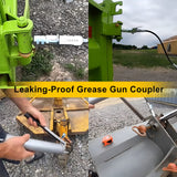 Saker Grease Gun Coupler-Upgrade to 14000 PSI,Duty Quick Release Grease Couplers,Compatible with All Grease Guns 1/8" NPT Fittings (1 PC) Saker