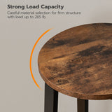 HOOBRO Bar Stools Set of 2, Counter Height Bar Stools, 24.8" Bar Stools for Kitchen Island, Industrial Kitchen Bar Chairs, for Dining Room, Kitchen, HOOBRO