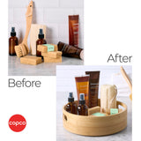 Copco Bamboo High Wall Turntable, Revolving Lazy Susan, Spice Organizer Copco