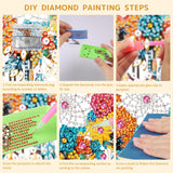 SENQAO Dream Catcher Hanging Diamond Art Painting Kits for Adults Beginners, 5D Special Shape Diamond Art Kits, Flowers Crystal Rhinestones Diamond Gem Art Painting for Home Garden Wall Decor SENQAO