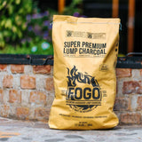 FOGO Super Premium Oak Restaurant Quality All-Natural Large Sized Hardwood Lump Charcoal for Grilling and Smoking, 17.6 Pound Bag FOGO