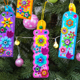 Winlyn 36 Sets Flower Crafts Kits Spring Summer Crafts DIY 3D Tuilp Sunflower Flower Bookmarks Ornaments Art Sets Foam Stickers Arts and Crafts for Kids Camping Classroom Activities Party Favors Winlyn