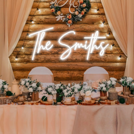 Custom Neon Signs, Personalized Large Led Neon Lights Sign,Neon Sign Customizable for Wall Decor Wedding Birthday Party Bedroom Bar Shop Name Logo Lights (Optional 18" to 60") OPBYWE